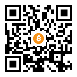 bitcoin:1PnsNtAqmHQKxyqKS843J9aegdJsXr5rpD black Bitcoin QR code