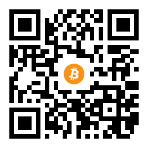bitcoin:1PovuqbrEXie9GyiRQcboatGJWAgz88GJv black Bitcoin QR code