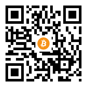 bitcoin:1PqN4JW7NxN9PS3p3y27turLzEa7aUxneK black Bitcoin QR code