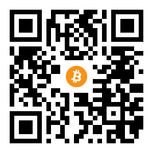 bitcoin:1PqTs8HbE7vpQSNjg4dnaip58hNuy2nmDD black Bitcoin QR code