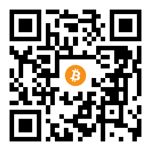 bitcoin:1PrBKA14iL4kAQifTS48DJauEXFXXgVnQY black Bitcoin QR code