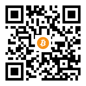 bitcoin:1PrgjcdqGw317ZbRc5wN4KERfFhUHsiGCr black Bitcoin QR code