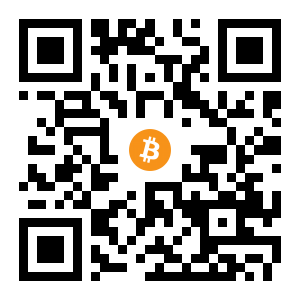 bitcoin:1PrktXf6tkPTTQCvau3DDkuwEGSDBEpMDb black Bitcoin QR code