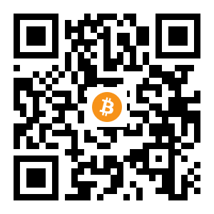 bitcoin:1PtAeGZsktpJAUdWiEkR3W4XvtFjD6TCvw black Bitcoin QR code