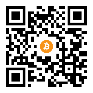 bitcoin:1Ptx6PKdD81VachESvYK3QqdtLfsY9s2UE black Bitcoin QR code