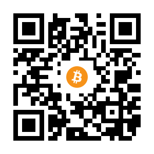 bitcoin:1PuoLDtke8m84f5xR5Bhe4xFpyyGPga2pv black Bitcoin QR code