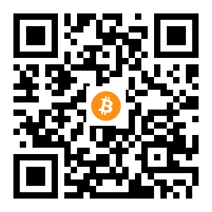 bitcoin:1PvU2xPiZxevdy7nxozLEbthCzPTsoxHFr black Bitcoin QR code