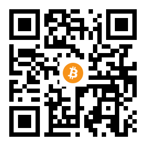 bitcoin:1PvkueTJEBmgamprpag2aHYD2QQ531jQ8d black Bitcoin QR code