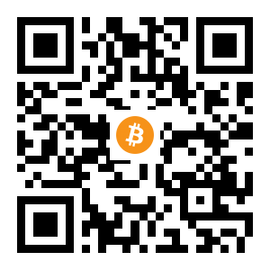 bitcoin:1PwFzZy1Bh3Jd6dRt92pkwTApKSKMfun2S black Bitcoin QR code