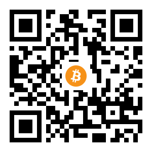bitcoin:1Pxt5yoANeooJcZAPiT3jEqHWzxB3XbtHD black Bitcoin QR code