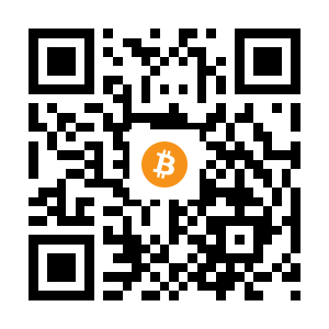 bitcoin:1PxyizrGuquAiVPMaE1AQuywATpu1PxSde black Bitcoin QR code