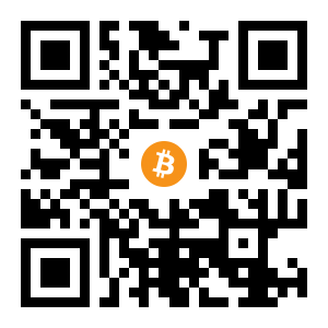 bitcoin:1PyKhuMKehpapxyAebPpN3ggekVT1cWEwS black Bitcoin QR code