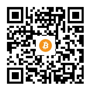 bitcoin:1PyRAgaiCuZ84ecrUtwLVMaebjcv9FeYVi black Bitcoin QR code