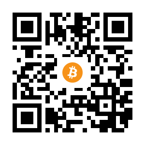 bitcoin:1PzjSAoj4jv584rb8uQbEk1sSoaUHp2FHV black Bitcoin QR code
