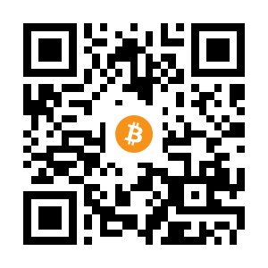 bitcoin:1Q1DZT17z4VRJeGZSReQ3tHM3iNA5nE5i6 black Bitcoin QR code