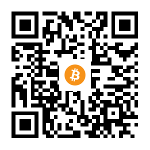 bitcoin:1Q1Rj6C6DZEPHu3BbxfGbbPS63u5n1Psv5 black Bitcoin QR code
