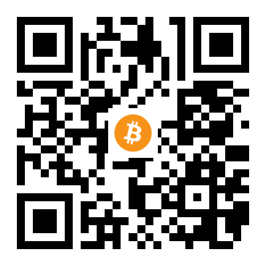 bitcoin:1Q1SULuLL6J8vS46ir4emvsRbroXMPzUHr black Bitcoin QR code