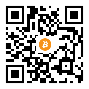 bitcoin:1Q55qxAb7FEd2eyhZ8hRAQw8u3ZKv3djCB black Bitcoin QR code