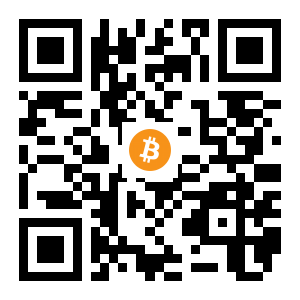 bitcoin:1Q6MbnoFjpKyzDFvhxwS9LbbXC12Yd3Lyk black Bitcoin QR code