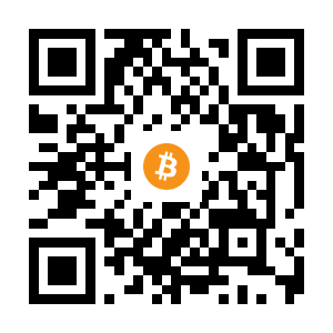 bitcoin:1Q6w4ft6NVTMUDtVbyFN5L4tm9HGEPqQUU black Bitcoin QR code