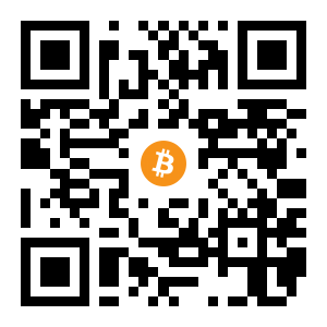 bitcoin:1Q8MXcSVBTLoazFCBiPz7C1cbpYXsBEoaG black Bitcoin QR code
