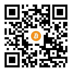 bitcoin:1QBNVjRVUtNuS4hSanQwRWMtFxcR9J2km3 black Bitcoin QR code
