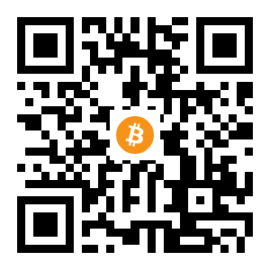 bitcoin:1QCD7uAQd8ceGxy68MVecMu7A4Ua5NjesY black Bitcoin QR code