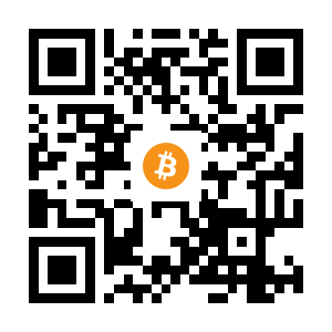 bitcoin:1QCqiGoMj1BnyjPCY6jjCmiLuYKxGnuVa4 black Bitcoin QR code