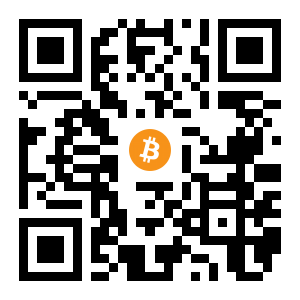 bitcoin:1QEHuRYPLUdHSmEus28boWJyDDFonjCaFG black Bitcoin QR code