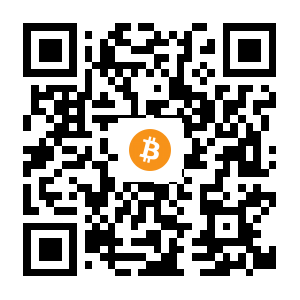 bitcoin:1QEpyDLabyC57uzvHMP112Rd2a1gkhXUuz black Bitcoin QR code