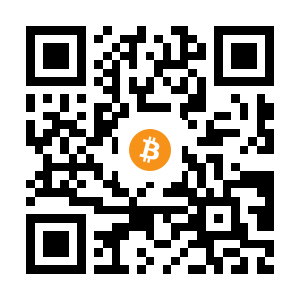 bitcoin:1QFWPj88Z8iqNPNkXasUhCRWhyR8Ystw8S black Bitcoin QR code