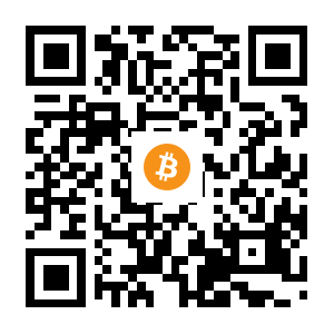 bitcoin:1QG2SB4hi13qQhBtf5fZq6kEWLX6ECSSka black Bitcoin QR code