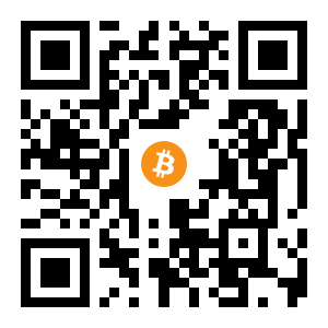bitcoin:1QHP9jvGY8E1xren2X7Ljf4Xa5kQ48nEPZ black Bitcoin QR code
