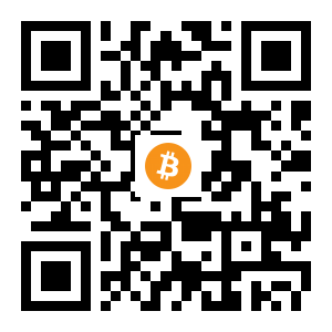 bitcoin:1QHTpUYtL3S3ZxxdsvE3HEnxrW3MCEPDBE black Bitcoin QR code