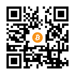 bitcoin:1QHdP7eNiu2VXA4JGh46ih7DsFK6kgLpQ3 black Bitcoin QR code