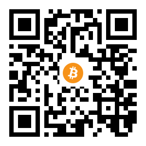 bitcoin:1QHw88wnwfJL3fuW2fnRtJr55m7cXapGX3 black Bitcoin QR code