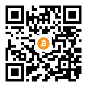bitcoin:1QJ5aZ8Mv3n8WJzog15LXv9K75sta8Bhks black Bitcoin QR code
