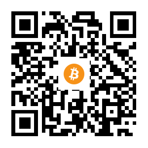 bitcoin:1QJvMLLAhkFk6icnd26rN8QsWQFAqDhwcB black Bitcoin QR code