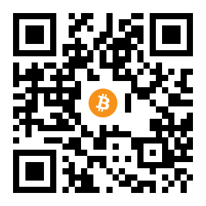 bitcoin:1QKE3a3j4izMe65oZqMmCJVpEUkGpeL1qv black Bitcoin QR code
