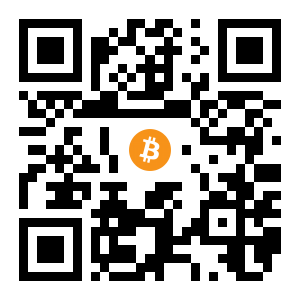bitcoin:1QKZLdvtPaHSN27uKYWt3AUengevL7gsaN black Bitcoin QR code