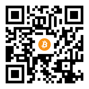 bitcoin:1QKwYgNCGwDMoTNjXxEF3AtdueddDMVqpG black Bitcoin QR code