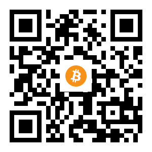 bitcoin:1R75qEksceR1SGk22jyqZYpgZSTy3sGF1 black Bitcoin QR code