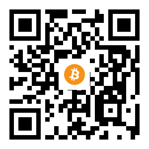 bitcoin:1SPfCBpxAKyeNYQ7DJqkbHXD8KJkxW3UW black Bitcoin QR code
