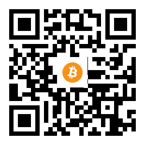 bitcoin:1SnvsboSE6BBVfPj85sJnenBBLtZ4JanW black Bitcoin QR code