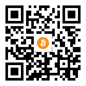 bitcoin:1SzecupRzF16LuAFBifiqAayuFT7X99Hn black Bitcoin QR code