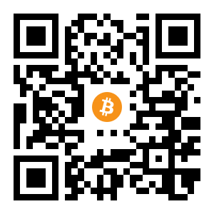 bitcoin:1TVZ9btM1HnWMvu4W3FNaACJwoio2X2rr black Bitcoin QR code