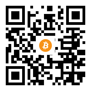 bitcoin:1TttdVTsGms5zE2mqNjz6WWxMP9Xaj1v8 black Bitcoin QR code