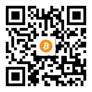bitcoin:1UNdeboXs2o3CtNuicwWwzmKfSL6e6qaw black Bitcoin QR code