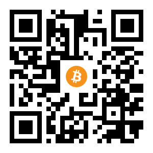 bitcoin:1UsrM4chaDtSEb4LWc86QGy12JjUgUWUX black Bitcoin QR code