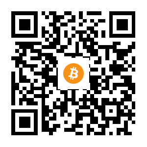 bitcoin:1V6m3tK9RviYbBwoXsdpAJ5EbAatRe5XU black Bitcoin QR code